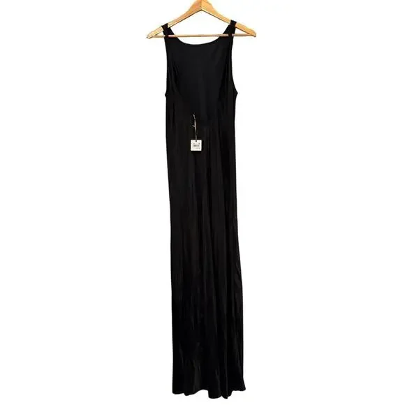new Splendid x Rachel Love Boatneck Maxi Dress in Black, Large. Quiet Luxury. - Picture 5 of 11